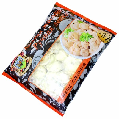 Пельмени Богатырские смешанные ручная лепка 400гр м/у