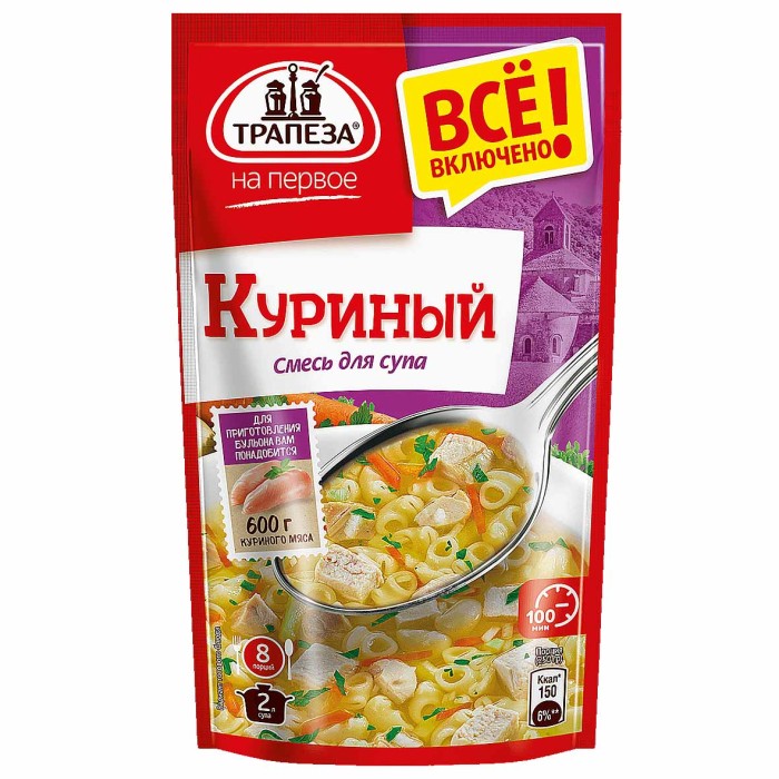 Смесь Трапеза на первое для супа куриный 115гр м/у