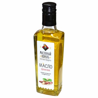 Масло арахисовое Масляный король нераф 250мл ст/б