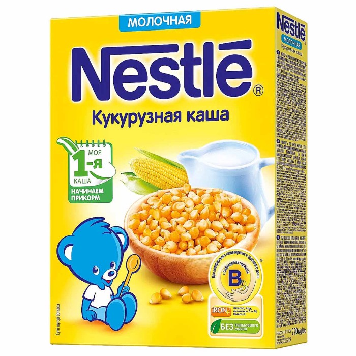 Каша Nestle кукурузная молочная с 5мес 220гр к/у