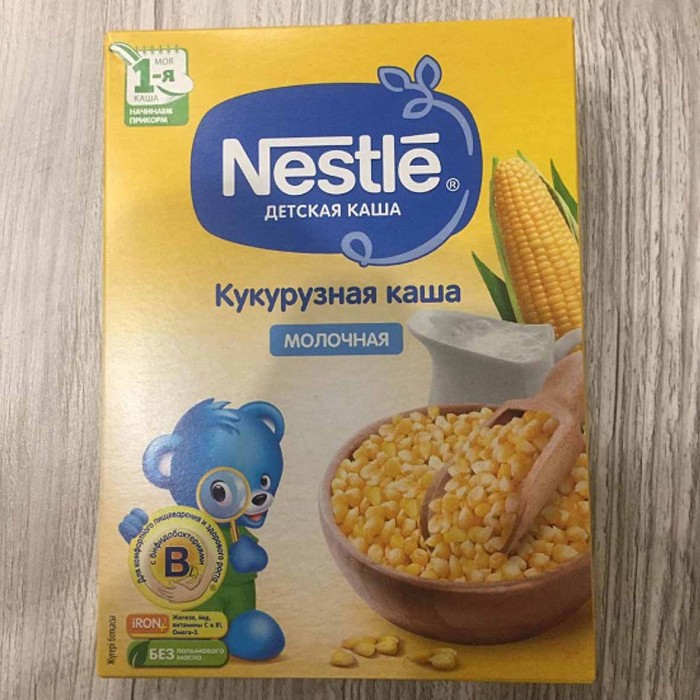 Каша Nestle кукурузная молочная с 5мес 220гр к/у