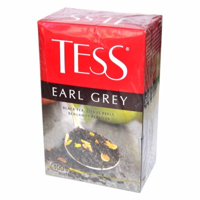 Чай Tess Earl Crey черный 100гр к/у