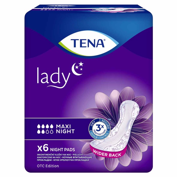 Прокладки урологические Tena Lady Maxi Night 6шт к/у