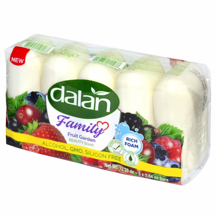 Мыло Dalan Family Фруктовый сад 5*75гр м/у
