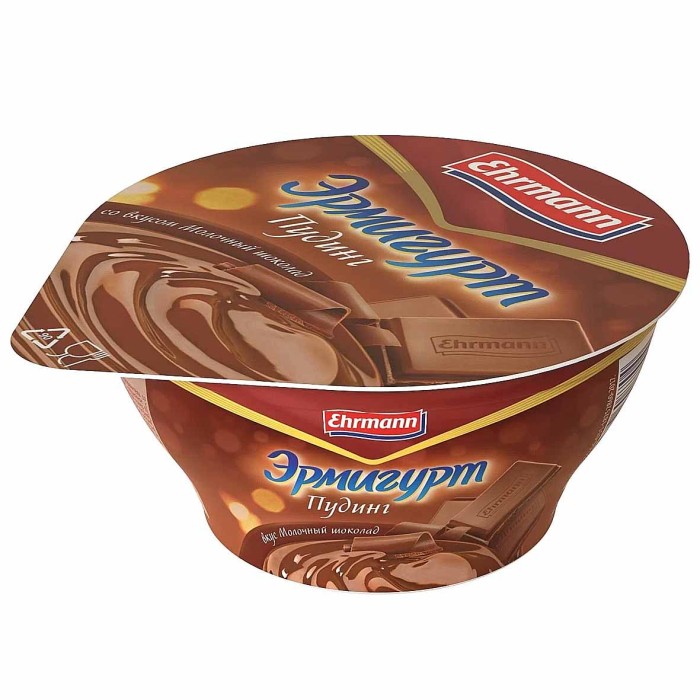 Пудинг Эрмигурт молочный шоколад 3,3% 140гр пэт