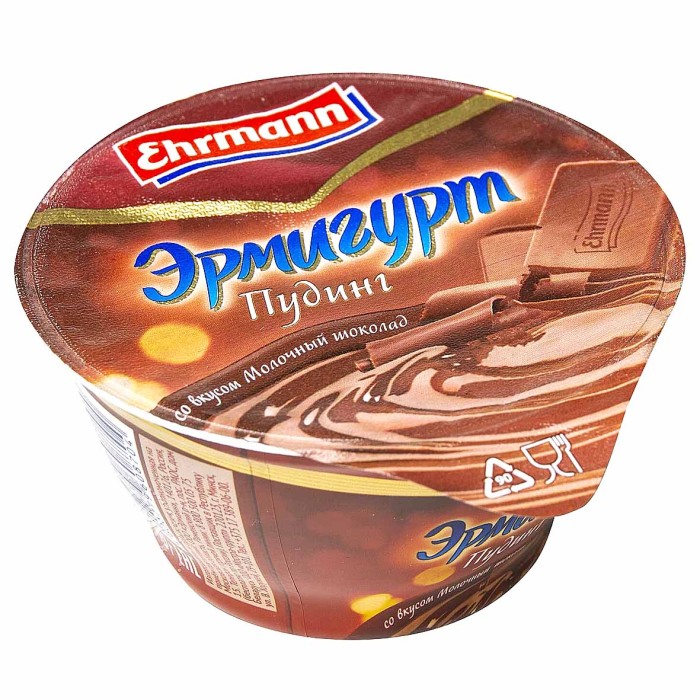 Пудинг Эрмигурт молочный шоколад 3,3% 140гр пэт