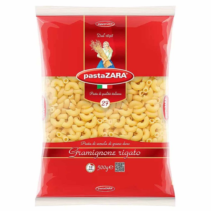 Макароны Pasta zara рожки №27 500гр м/у