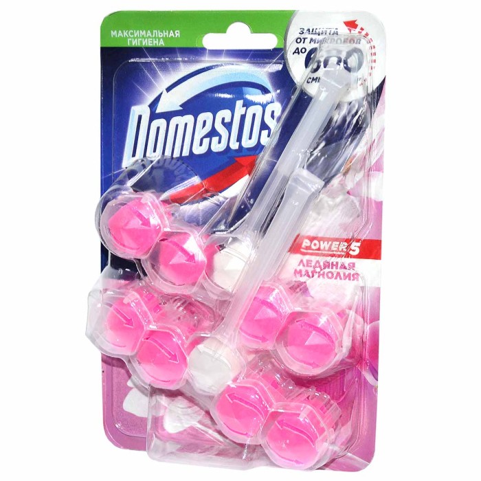 Римблок для туалета Domestos Power 5 Ледяная магнолия2*55гр к/у