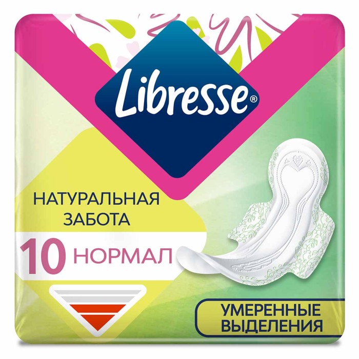 Прокладки Libresse Natural Care Ultra Normal 10шт м/у