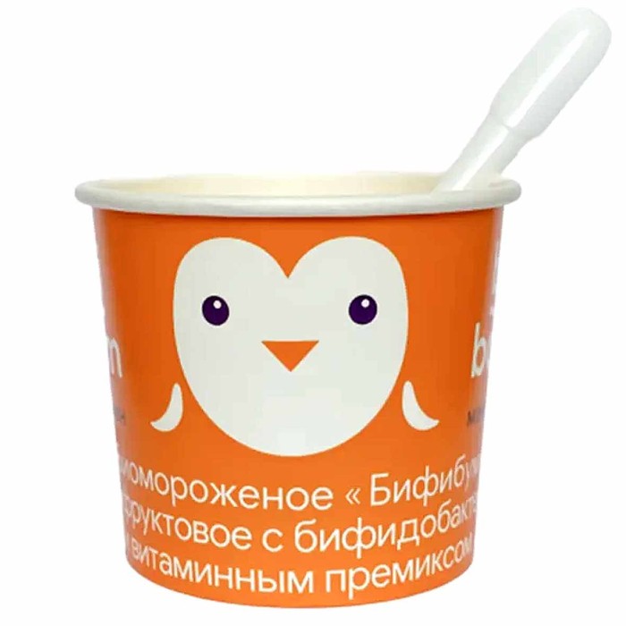 Мороженое Bifi Boom манго-банан с бифидобактериями 50гр стакан