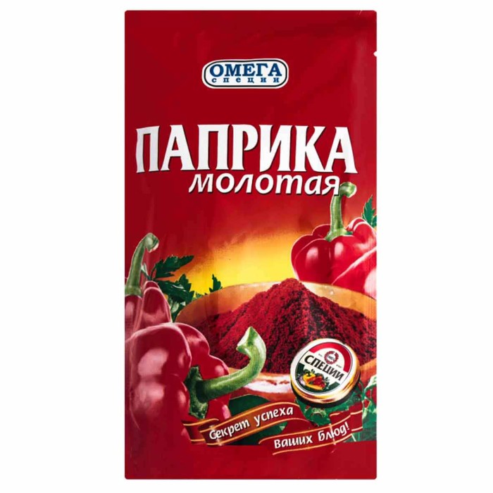 Паприка Омега молотая 150гр м/у