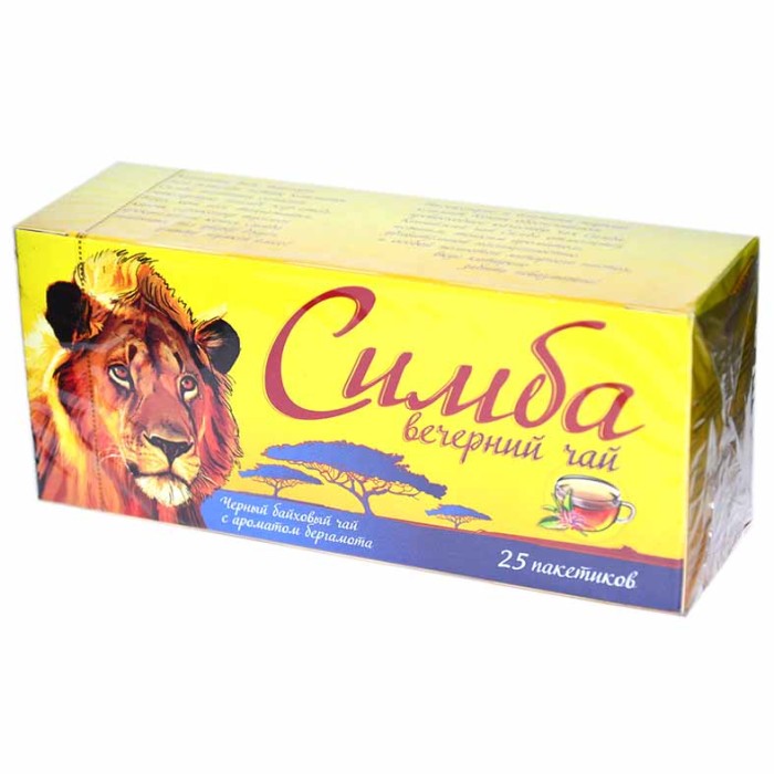 Чай Simba Вечер черный 25*1,8гр к/у