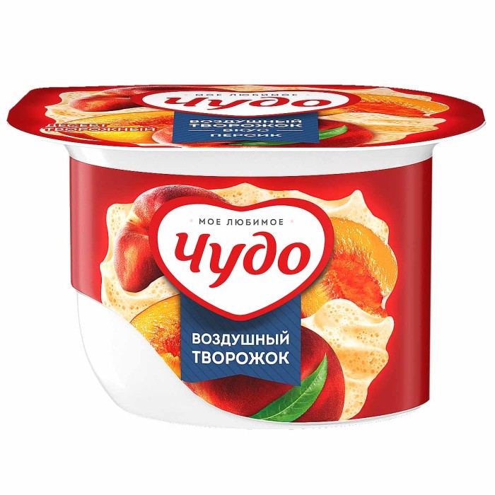 Десерт творожный Чудо персик 5,8% 85гр пэт
