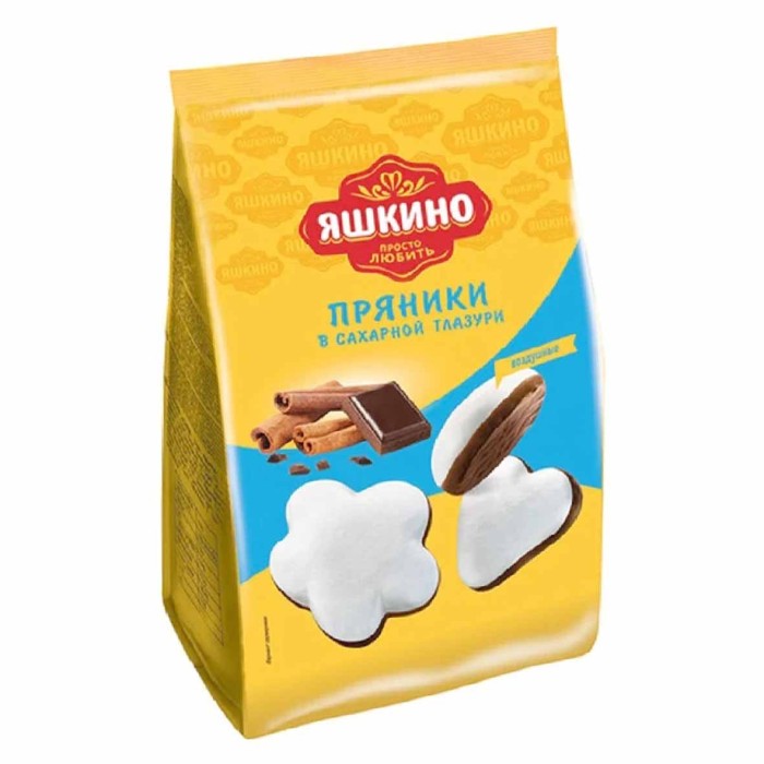 Пряники Яшкино В сахарной глазури 350гр м/у