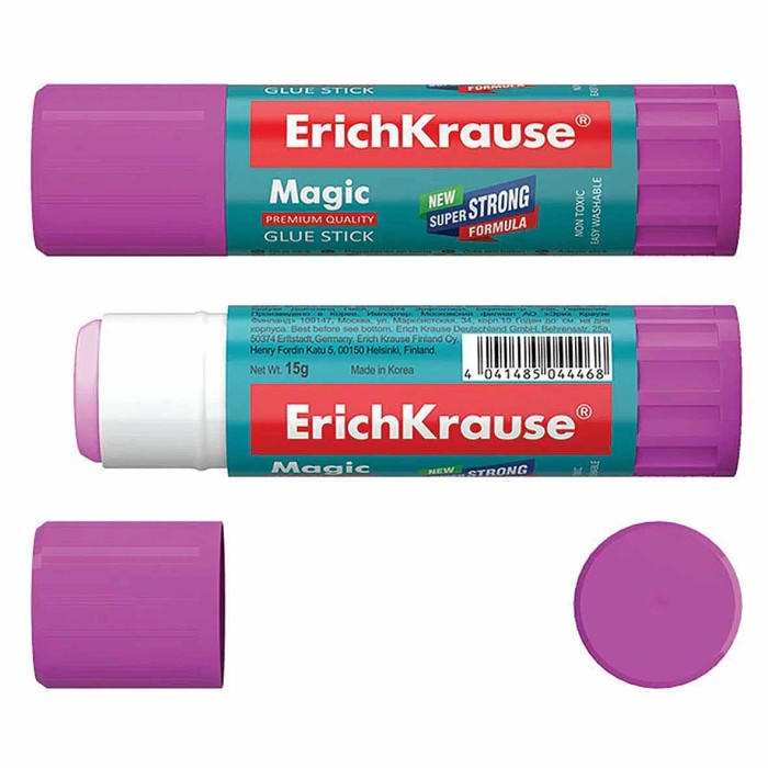 Клей-карандаш Erich Krause Magic с индикатором 15гр арт4446