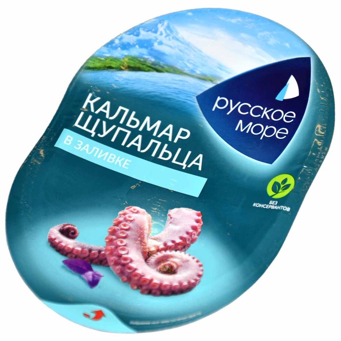 Щупальца кальмара Русское море командорского в заливке 180гр пэт