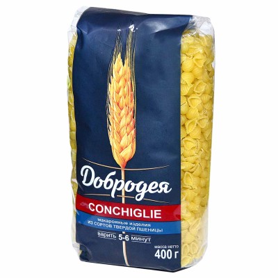 Макароны Добродея Conchiglie в/с 400гр м/у