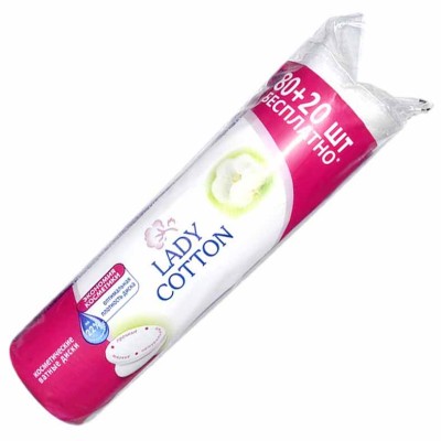 Диски ватные Lady Cotton 80+20шт м/у
