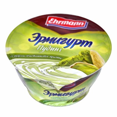 Пудинг Эрмигурт фисташковое пралине 3,3% 140гр пэт
