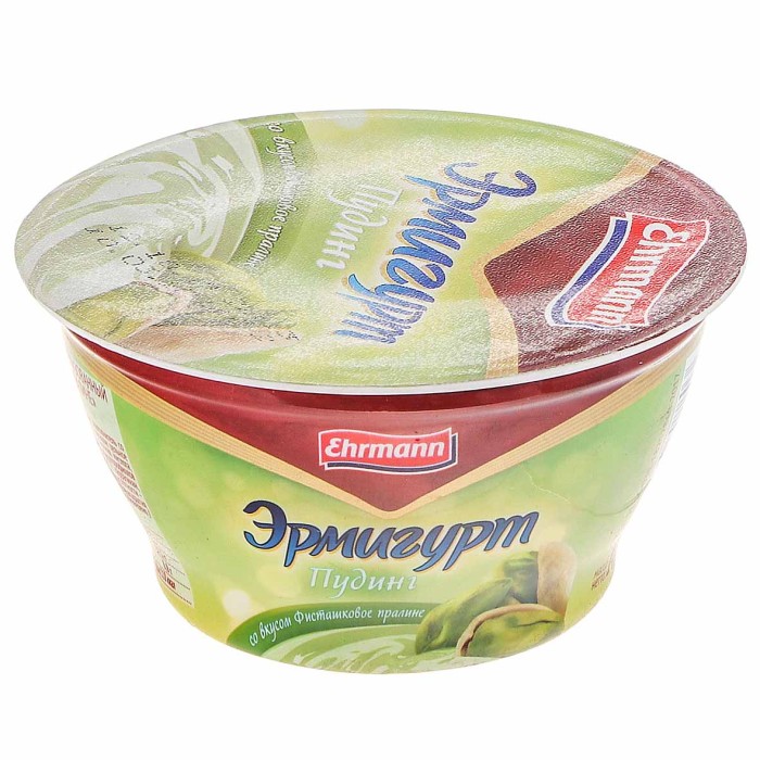 Пудинг Эрмигурт фисташковое пралине 3,3% 140гр пэт