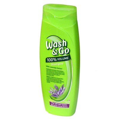 Шампунь для волос Wash&amp;Go с экстрактом лаванды для всех типов волос 400мл пэт