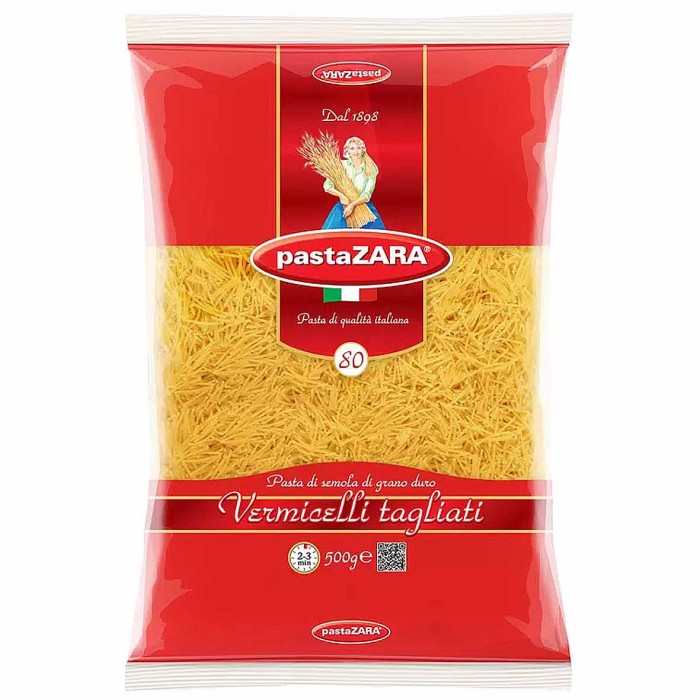 Макароны Pasta zara вермишель №80 500гр м/у