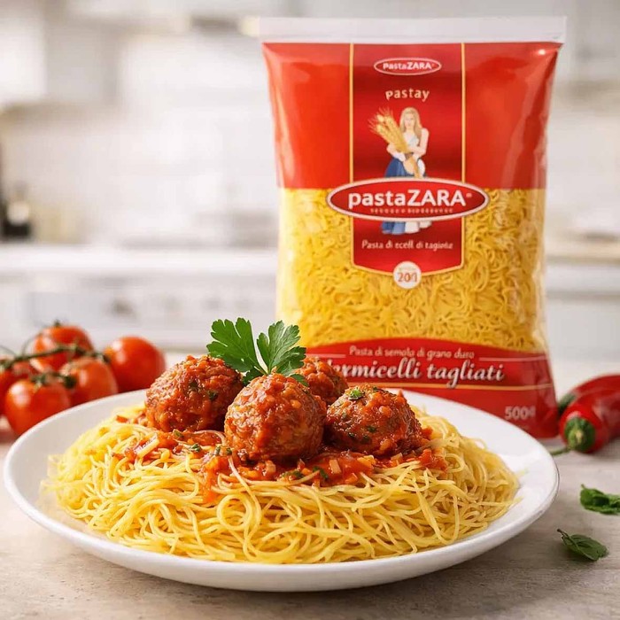 Макароны Pasta zara вермишель №80 500гр м/у