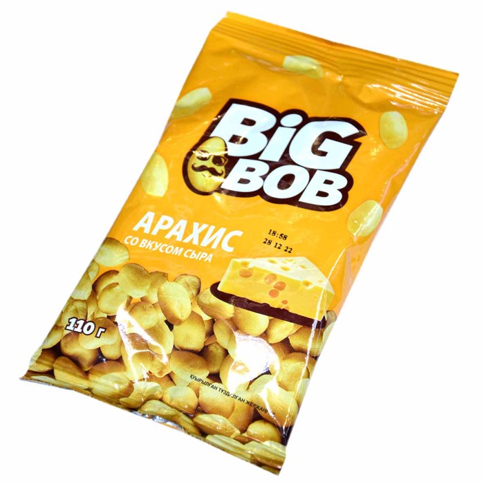 Арахис Big Bob жаренный со вкусом сыра 110гр м/у