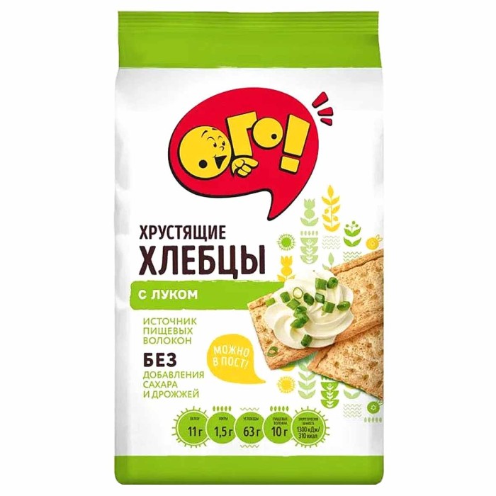 Хлебцы Ого с луком 75гр м/у