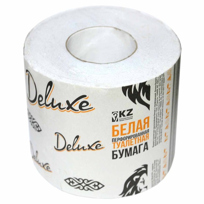 Бумага туалетная  Deluxe белая на втулке 12шт м/у