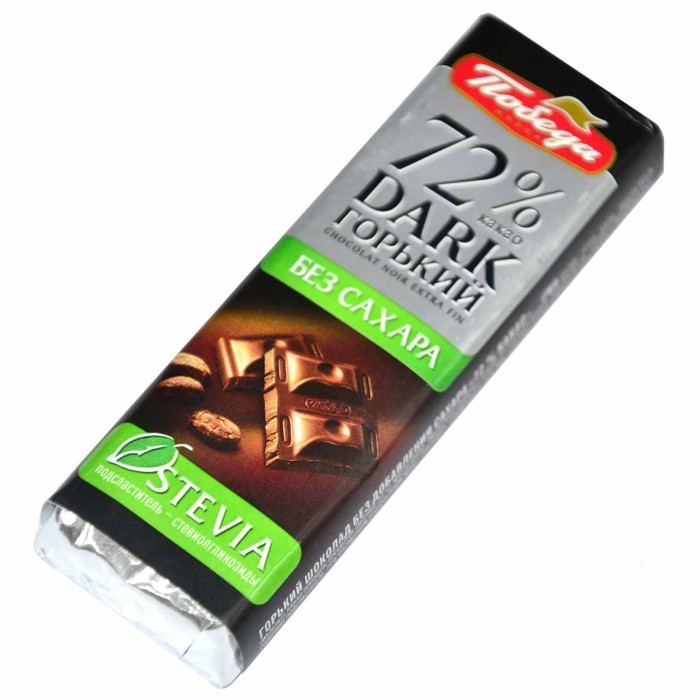 Шоколад Победа 72% с какао без сахара 25гр м/у