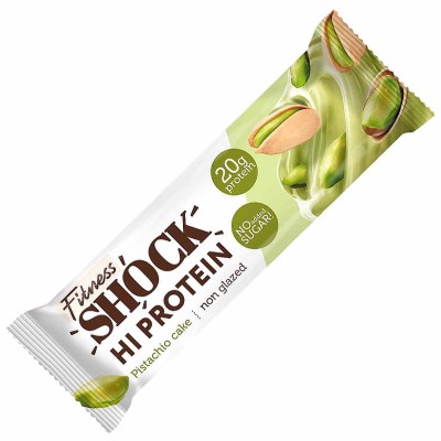 Батончик Fitness Shock неглаз фисташковый десерт 60гр м/у