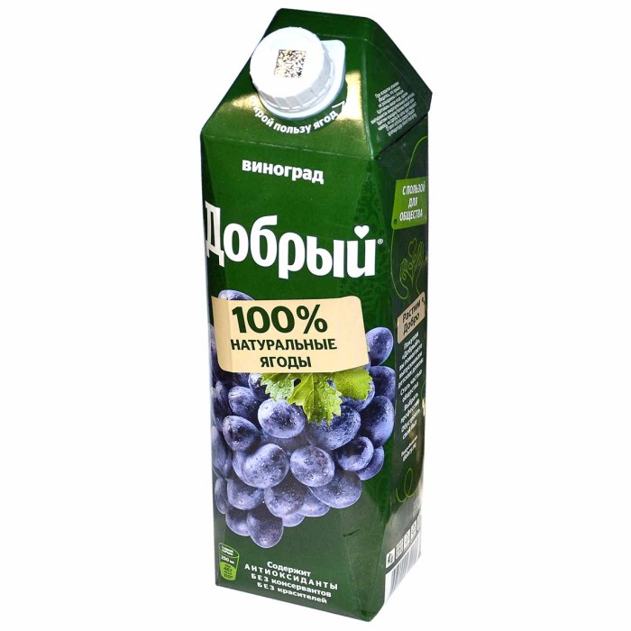 Нектар Добрый виноградный 1л т/п