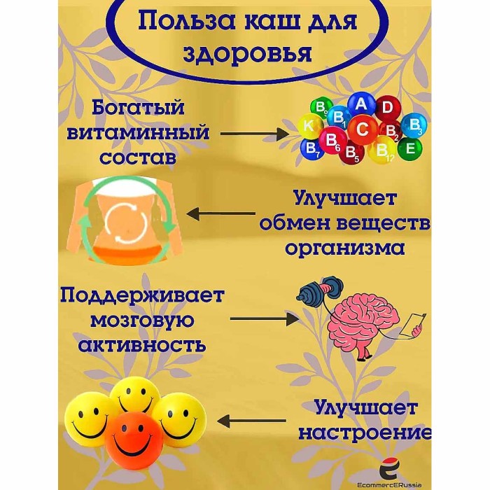Каша мультизлаковая Relish 5 злаков с молоком 35 гр м/у
