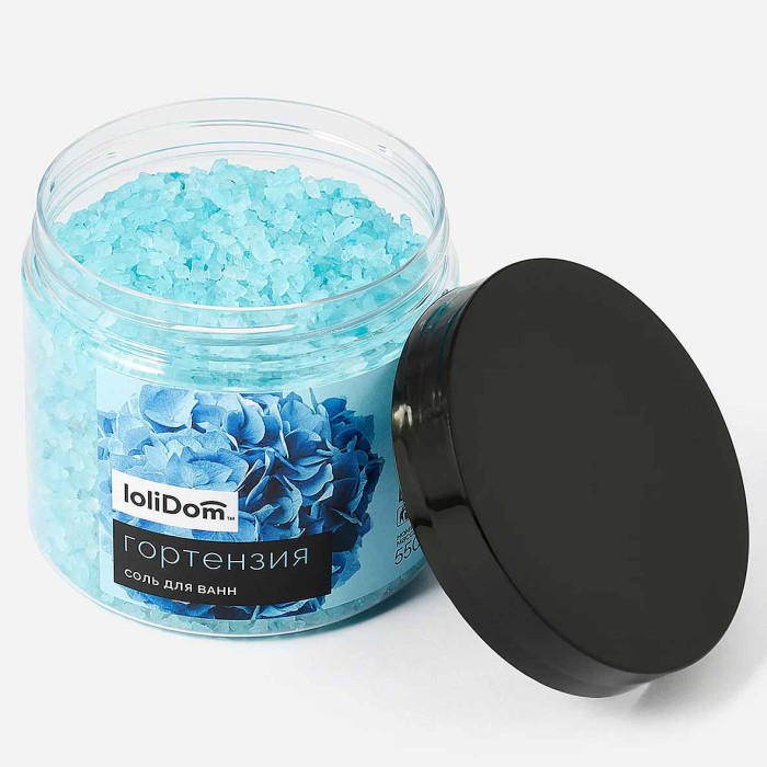 Соль для ванн Lolidom Гортензия 550гр пэт
