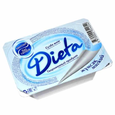 Продукт творожный Диета мягкий 10% 180гр пэт