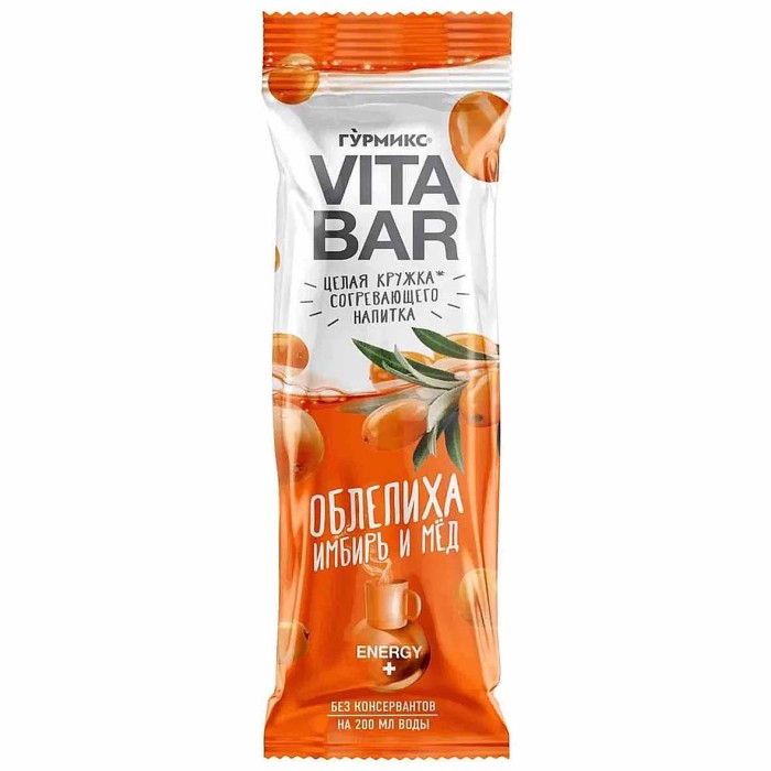 Основа для напитка Гурмикс Vitabar Облепиха имбирь и мед 32гр м/у