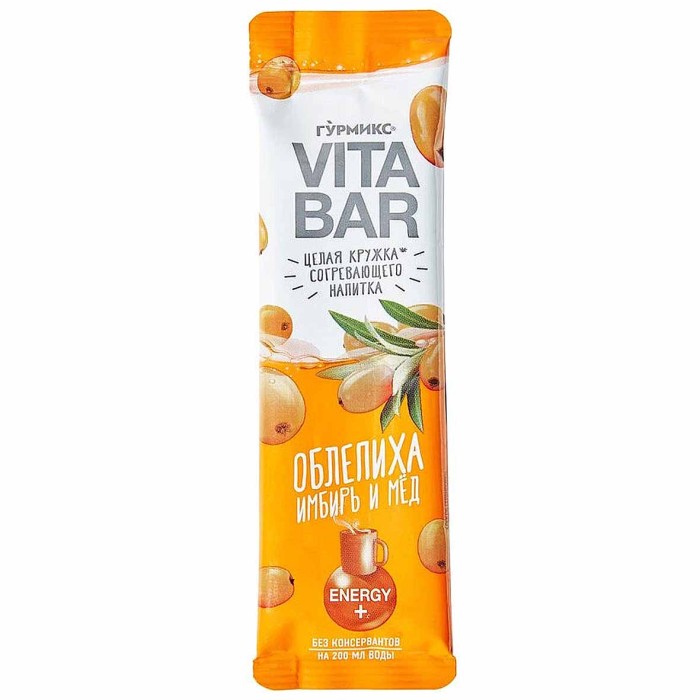 Основа для напитка Гурмикс Vitabar Облепиха имбирь и мед 32гр м/у