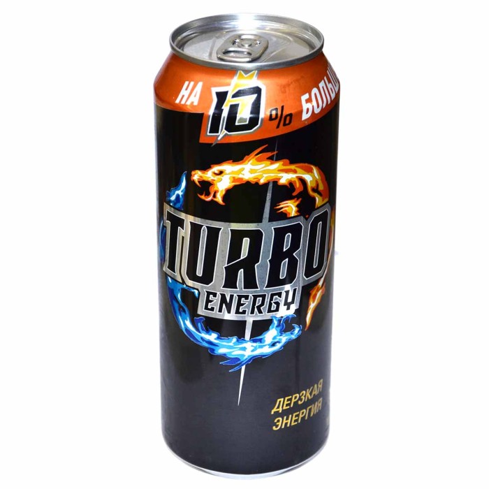 Напиток энергетический Turbo Energy Дерзкая энергия 0,5 ж/б