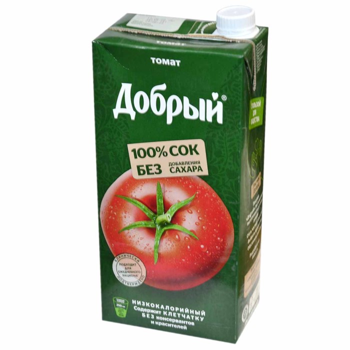 Сок Добрый томатный с солью 2л т/п