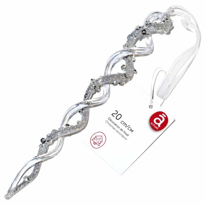 Игрушка елочная Сосулька спираль 20см