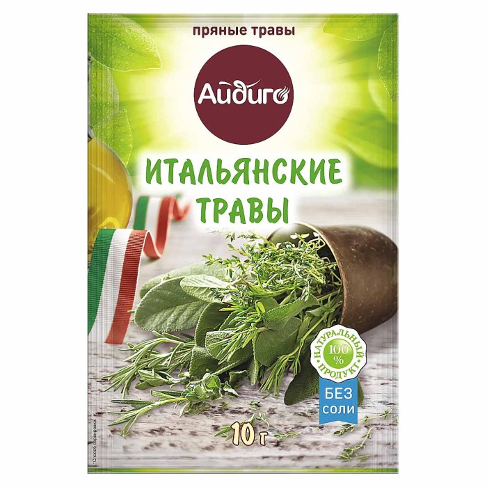 Приправа Айдиго Итальянские травы 10гр м/у