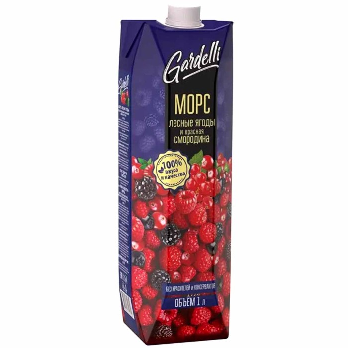 Морс Gardelli лесные ягоды 1л т/п