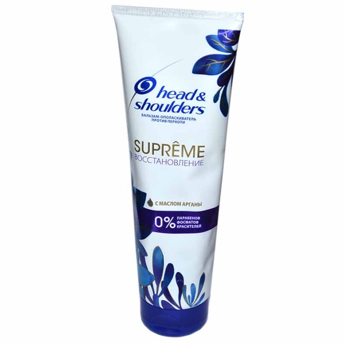 Бальзам-ополаскиватель для волос Head&Shoulders Supreme Восстановление масло арганы 275мл пэт
