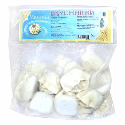 Манты Вкусняшки смешанные 1000гр м/у