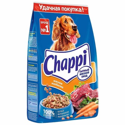 Корм для собак Chappi Мясное изобилие 2,5кг м/у