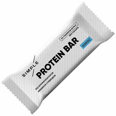 Батончик Pump Up Simple Кокос неглазированный 50гр м/у