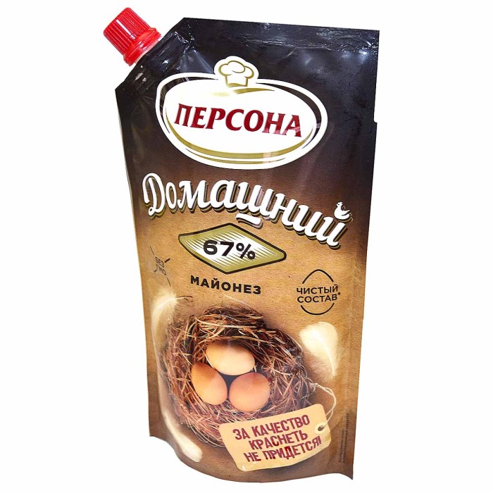 Майонез Персона Домашний 67% 370мл д/п