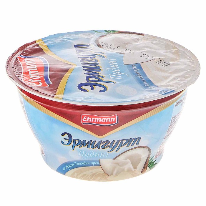 Пудинг Эрмигурт кокосовый крем 3,3% 140гр пэт