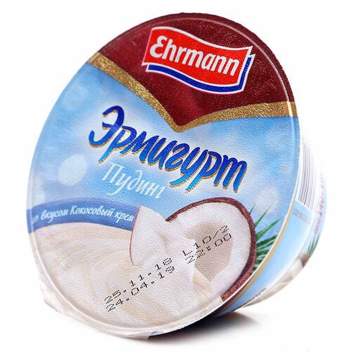 Пудинг Эрмигурт кокосовый крем 3,3% 140гр пэт
